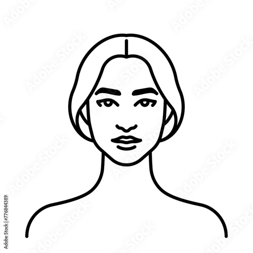 Latin American ethnicity. Portrait young woman.