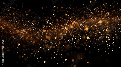 sparkle golden particles