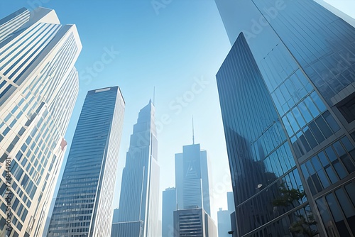 skyscrapers in a city © YongHoon