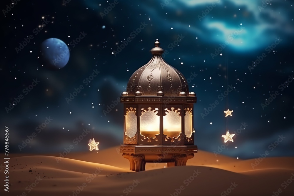 Eid mubarak and ramadan kareem greetings with islamic lantern and mosque. Eid al fitr background Eid mubarak and ramadan kareem greetings with islamic lantern and mosque. Eid al fitr background