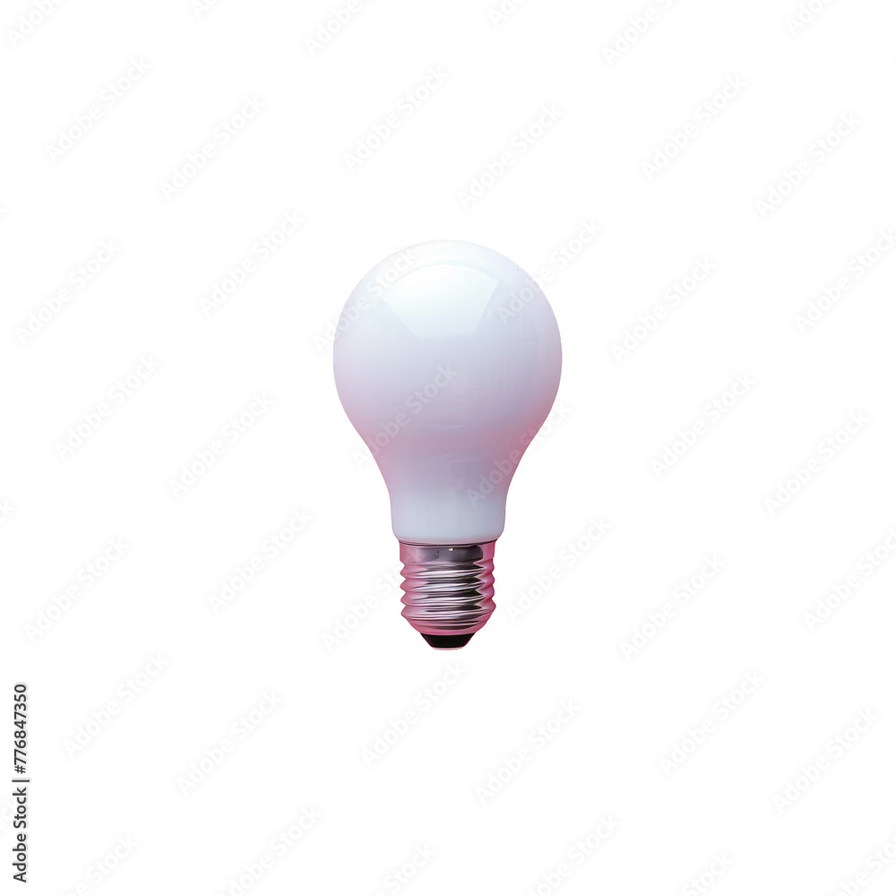 A bright light bulb isolated on a transparent backdrop A bright light bulb isolated on a transparent backdrop