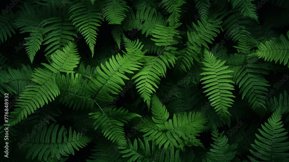 Background green leaves