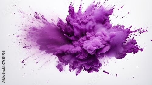 dynamic purple powder burst
