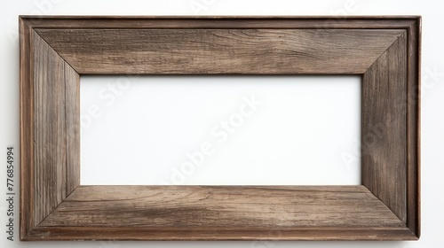 close brown wood frame