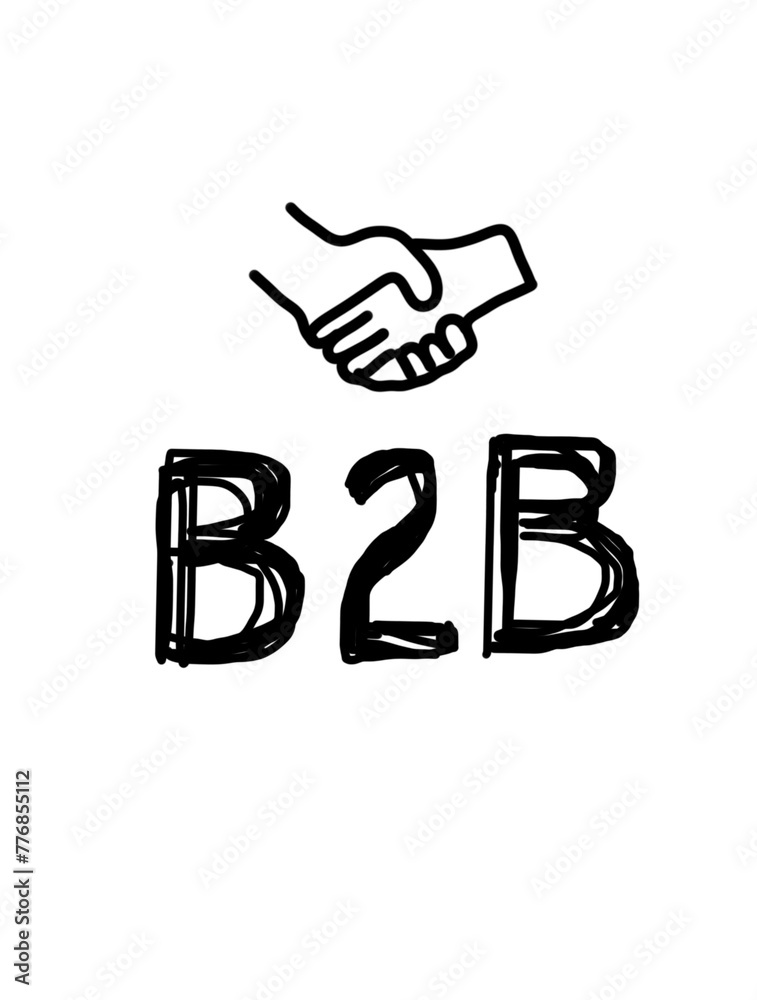 B2B business to business icon B2B business to business icon