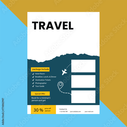 Modern Creative Travel flyer design