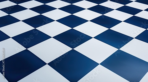 classic checkerboard blue