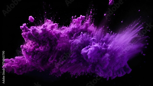 vivid purple powder