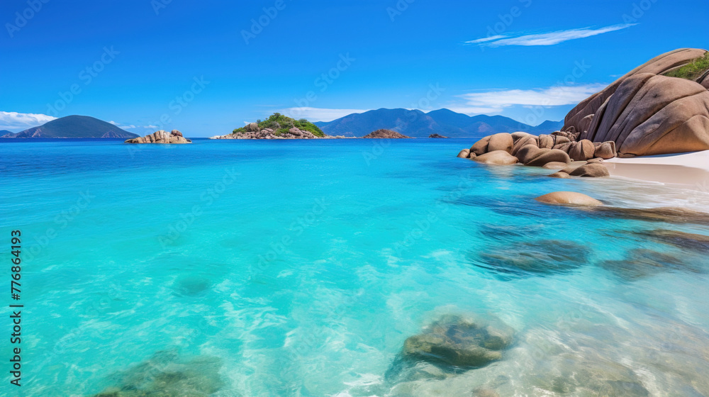 Fototapeta premium lake in the mountains.