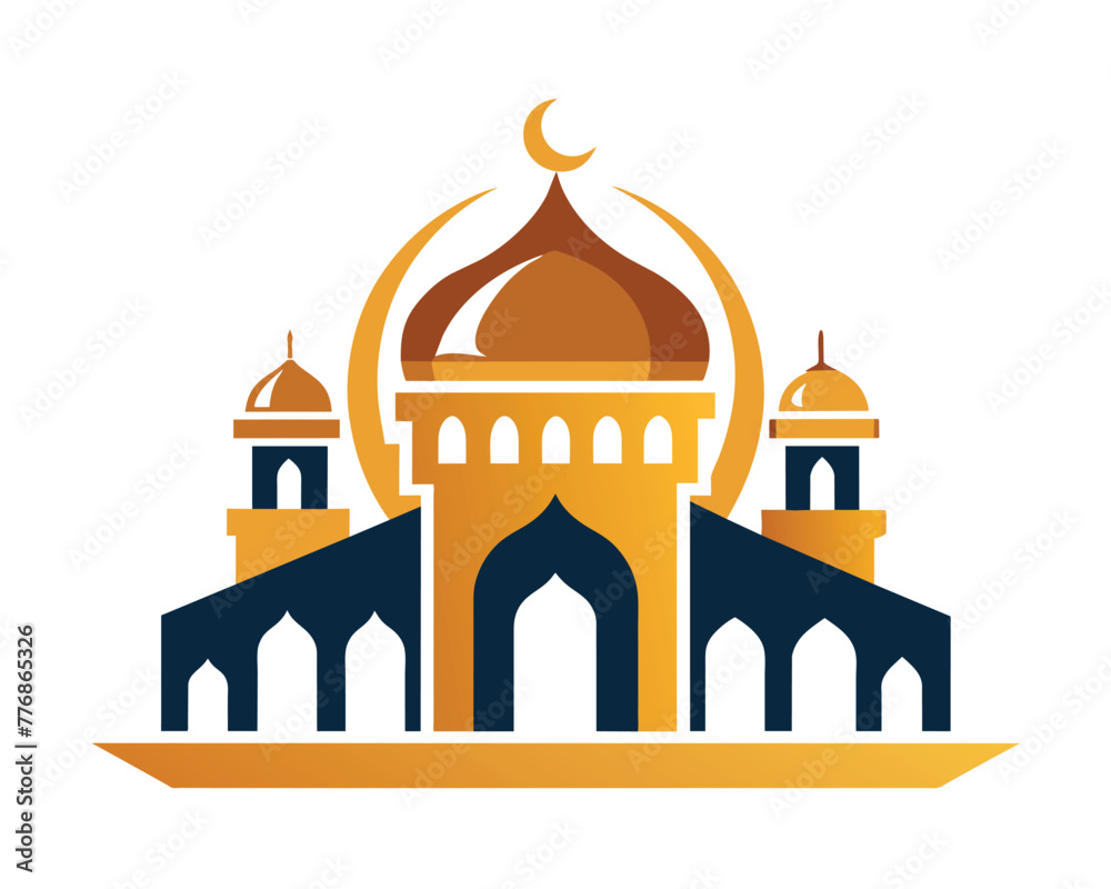 Muslim Mosque logos Icon Vector illustration