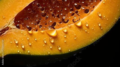 juicy half mango fruit