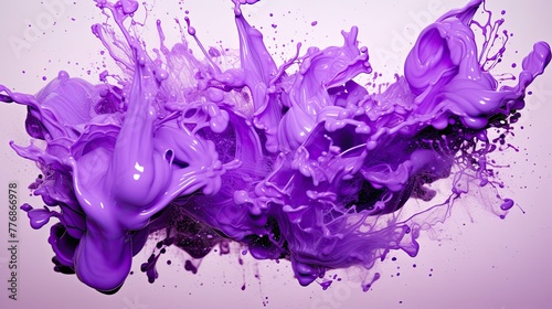 solid purple paint splash