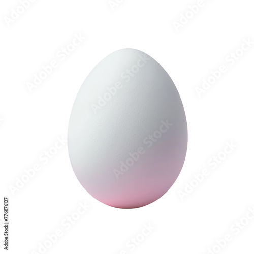 A white egg on a transparent background