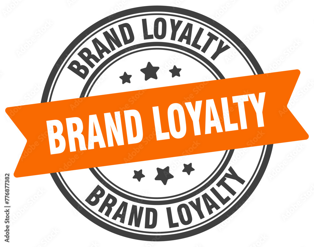 brand loyalty stamp. brand loyalty label on transparent background. round sign