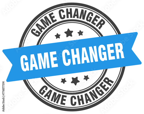 game changer stamp. game changer label on transparent background. round sign photo