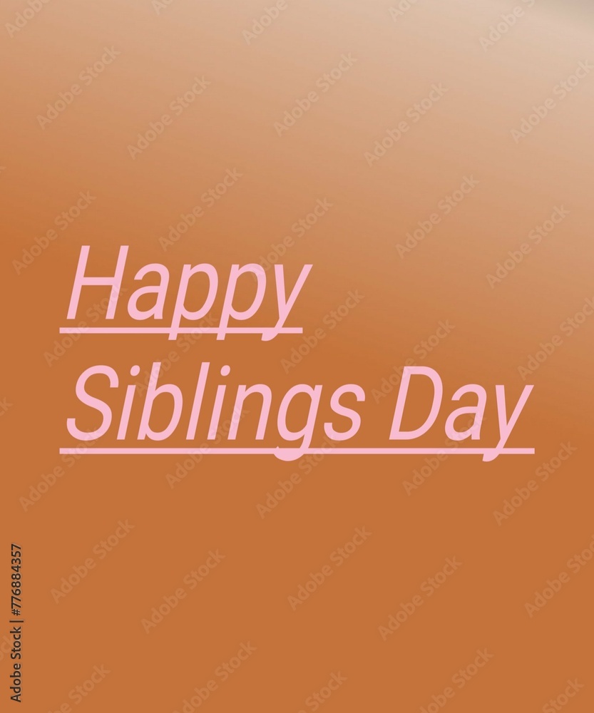 Happy Siblings Day Vector Illustration Happy Siblings Day Vector Illustration