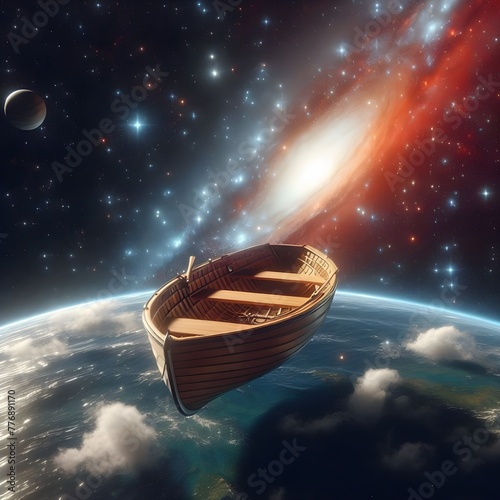 Finally someone put a rowboat in space © Jamie