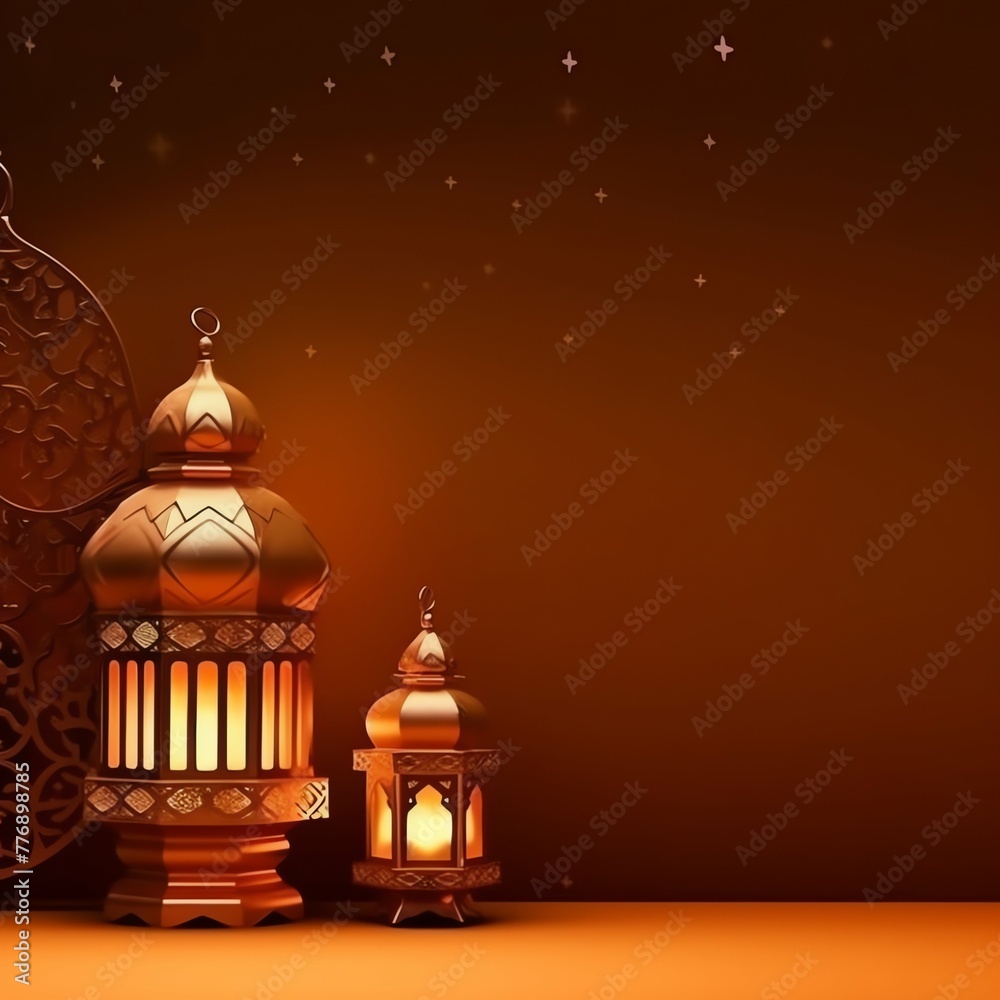 Eid mubarak and ramadan kareem greetings with islamic lantern and mosque. Eid al fitr background Eid mubarak and ramadan kareem greetings with islamic lantern and mosque. Eid al fitr background