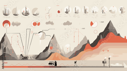 Concept vector illustration of presentation background.