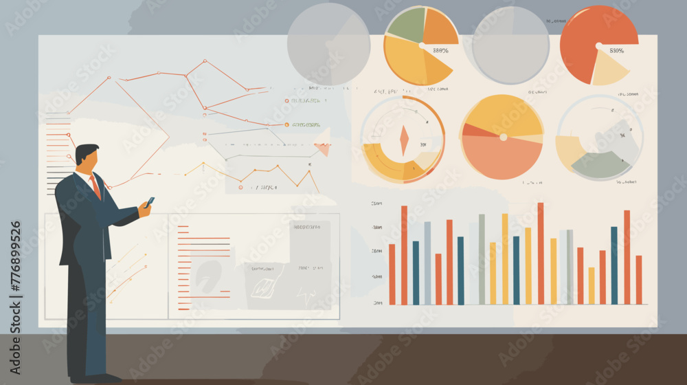 Concept vector illustration of presentation background. Concept vector illustration of presentation background.