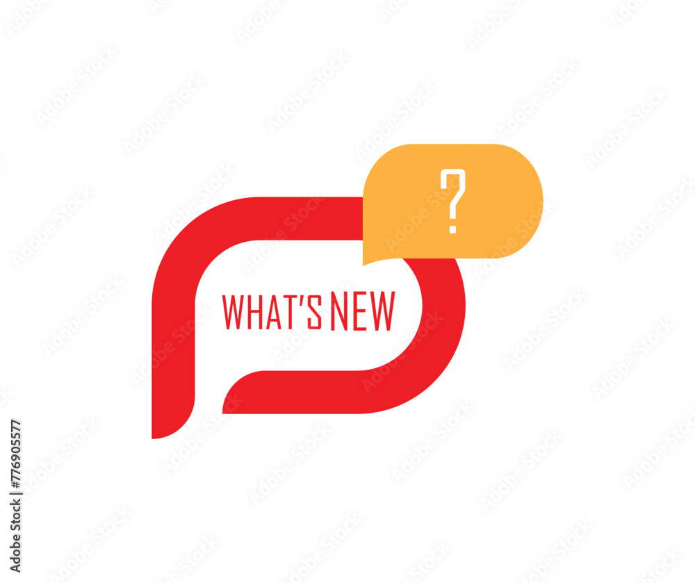 Fototapeta premium what's new sign on white background 