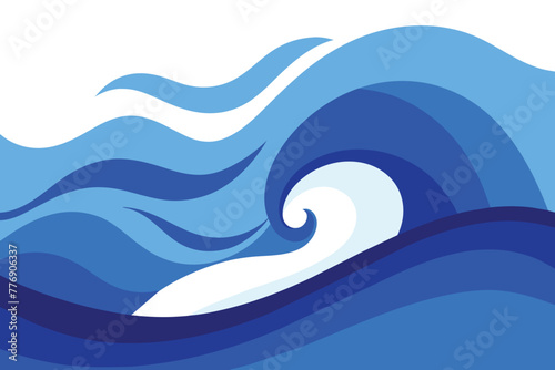 Blue Wave vector Background design