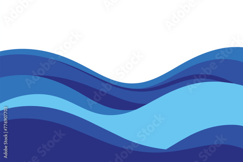 Blue Wave vector Background design