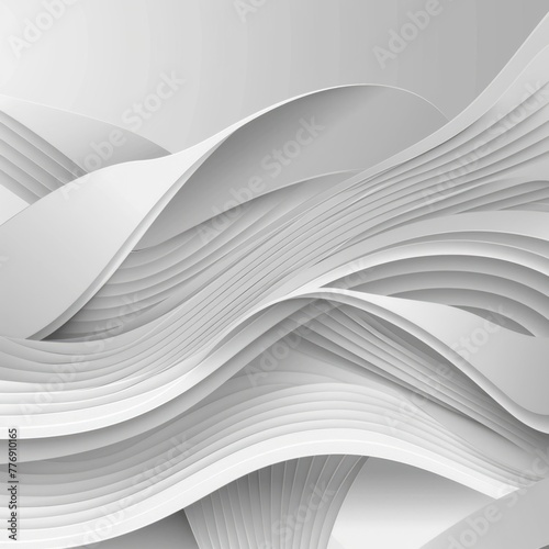 Undulating Architectural Waves:An Immersive of Fluid Shapes and Dynamic Minimalist Design