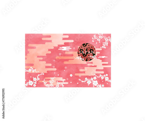 Traditional Japanese style background design.