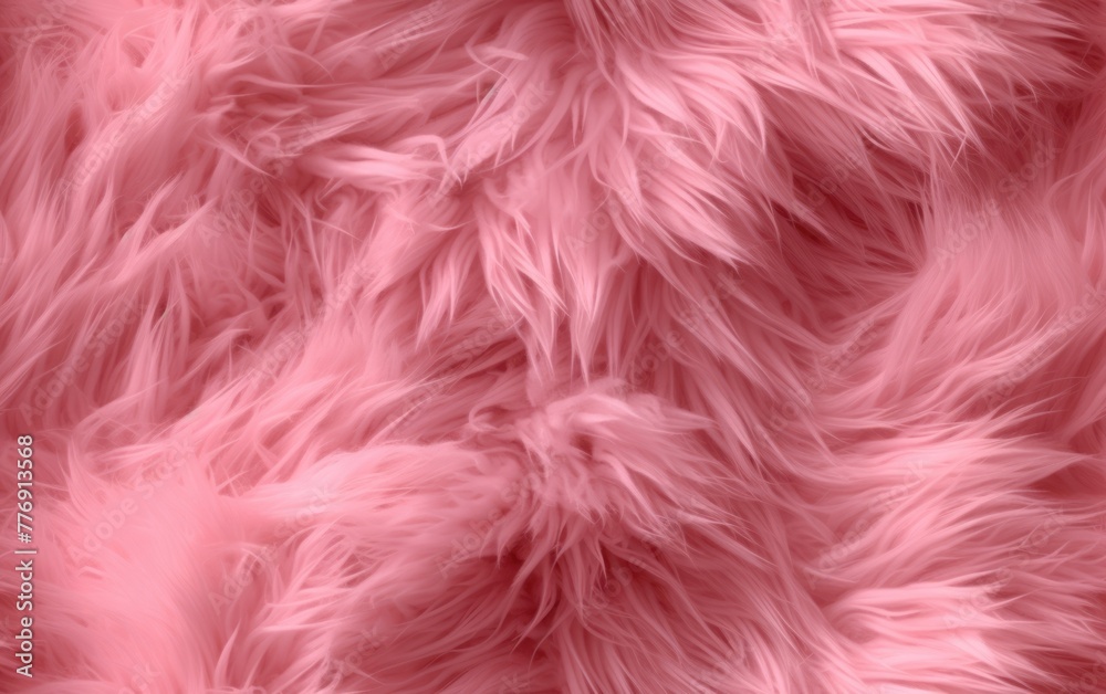 Soft pink furry texture close-up image