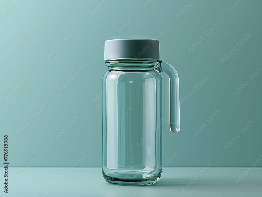 Stay hydrated and stay healthy with this innovative smart bottle that tracks your consumption against a calming aqua background.