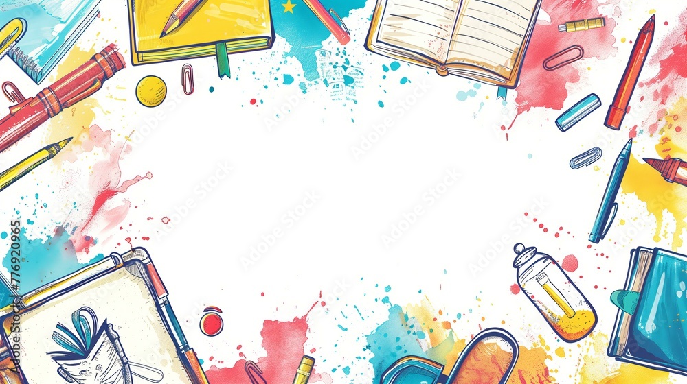 custom made wallpaper toronto digitalBackground for posters and presentations, school theme, education, learning