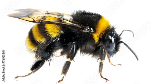 Bumblebee isolated on transparent background.