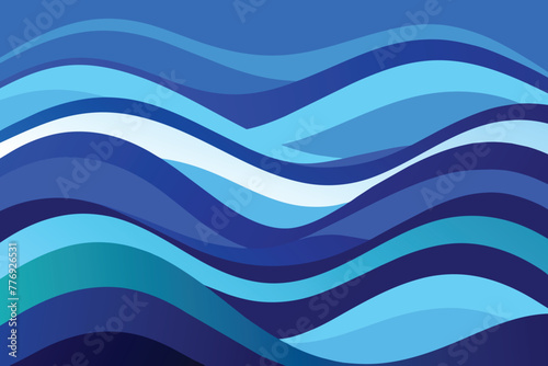 Blue Geometric Wave Background design