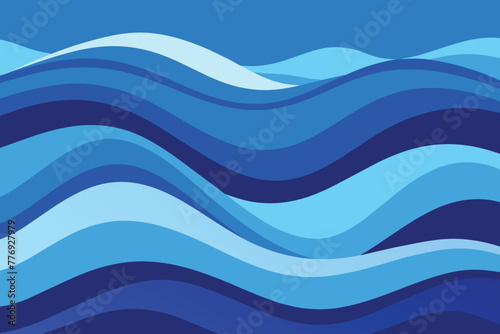 Blue Geometric Wave Background design