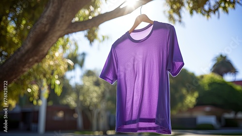 lilac purple t shirt photo