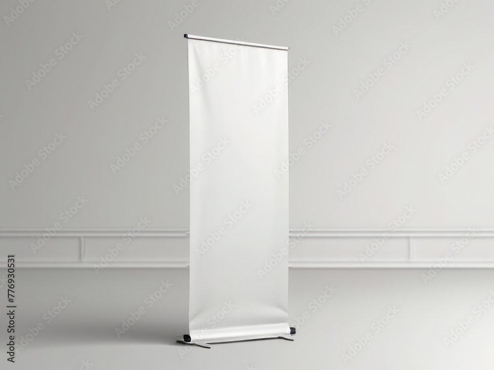a white mockup banner . a versatile piece that can be used for various presentations or branding purposes. clean and customizable design a white mockup banner . a versatile piece that can be used for various presentations or branding purposes. clean and customizable design