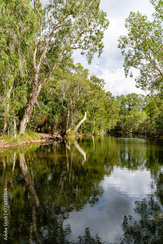 Exploring Upper Stoney Creek, Byfield National Park, Queensland.
