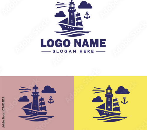 ship sea shipping cargo cruise ocean ship boat logo icon vector for business app silhouette logo template