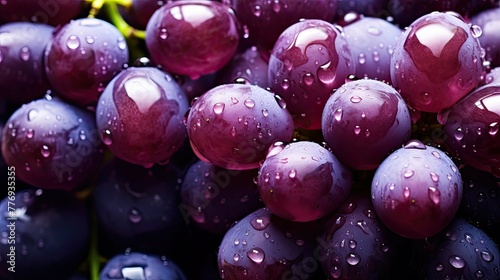 vibrant fresh grape background photo