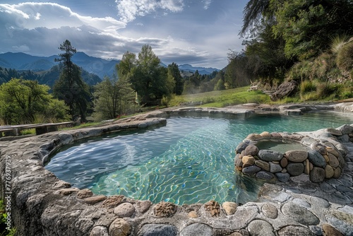 Hot springs  Pucon  Araucania Region  Chile photo