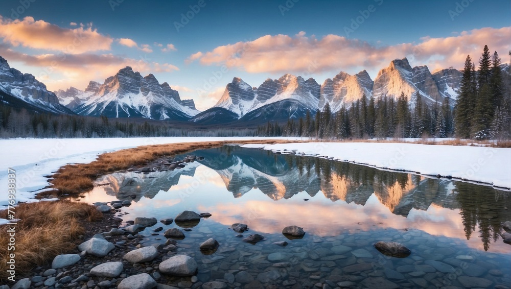 sunrise in the mountains