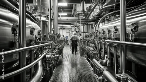 factory commercial milk production
