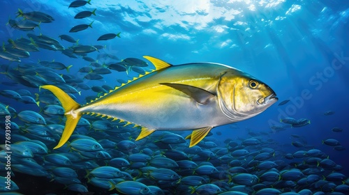 scuba yellow fin tuna