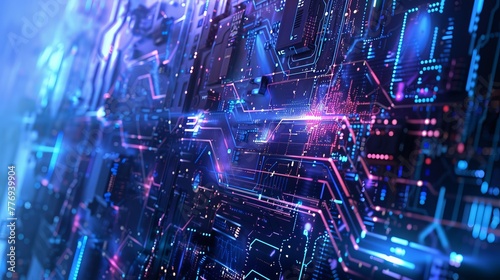 a banner image showcasing IT technologies in a futuristic movie style