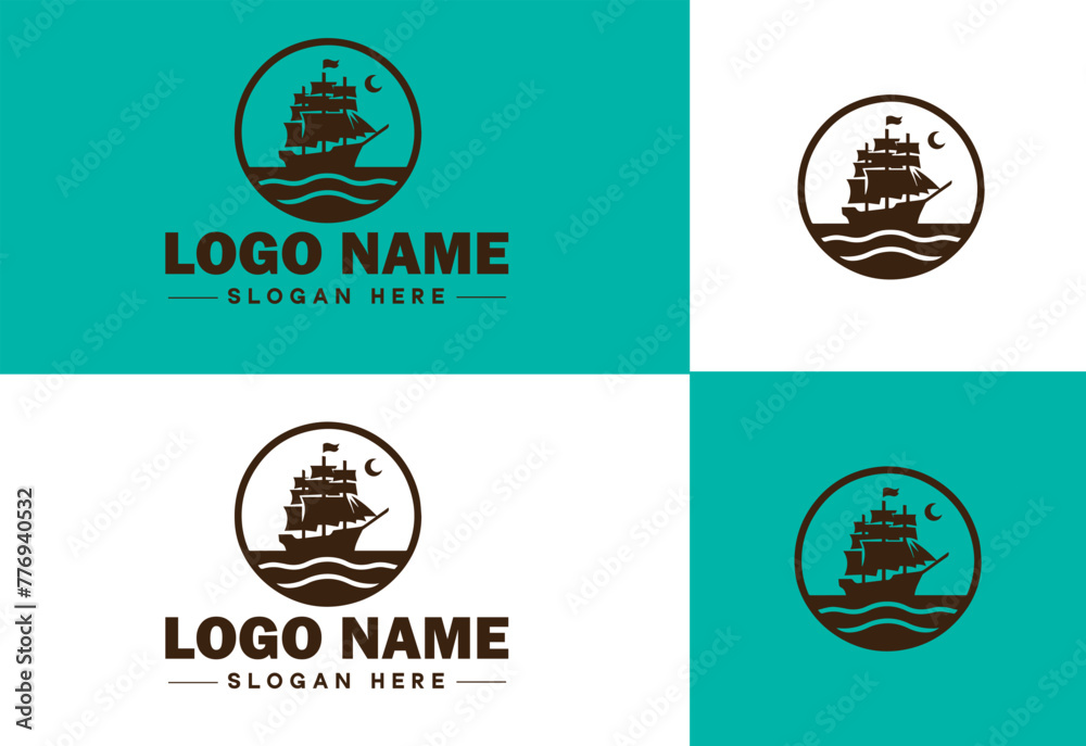 ship sea shipping cargo cruise ocean ship boat logo icon vector for business app silhouette logo template ship sea shipping cargo cruise ocean ship boat logo icon vector for business app silhouette logo template