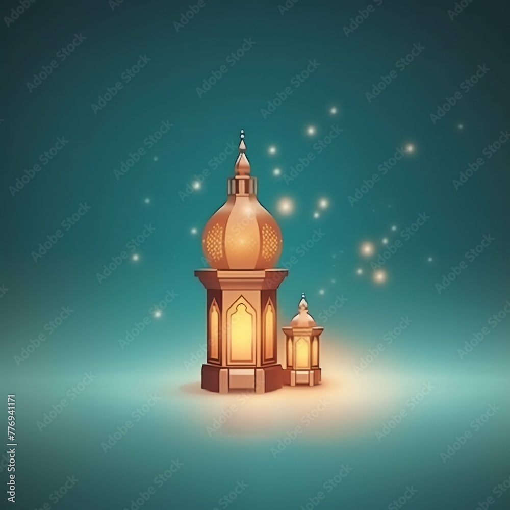 Eid mubarak and ramadan kareem greetings with islamic lantern and mosque. Eid al fitr background Eid mubarak and ramadan kareem greetings with islamic lantern and mosque. Eid al fitr background