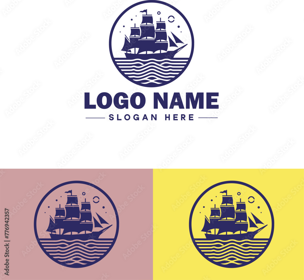 ship sea shipping cargo cruise ocean ship boat logo icon vector for business app silhouette logo template ship sea shipping cargo cruise ocean ship boat logo icon vector for business app silhouette logo template
