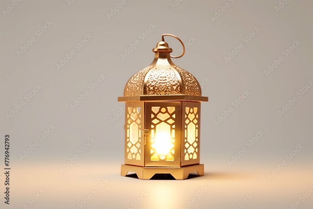 Eid mubarak and ramadan kareem greetings with islamic lantern and mosque. Eid al fitr background