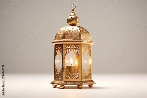 Eid mubarak and ramadan kareem greetings with islamic lantern and mosque. Eid al fitr background